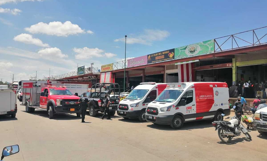 Balacera en la Central de Abasto de León Guanajuato Deja dos hombres