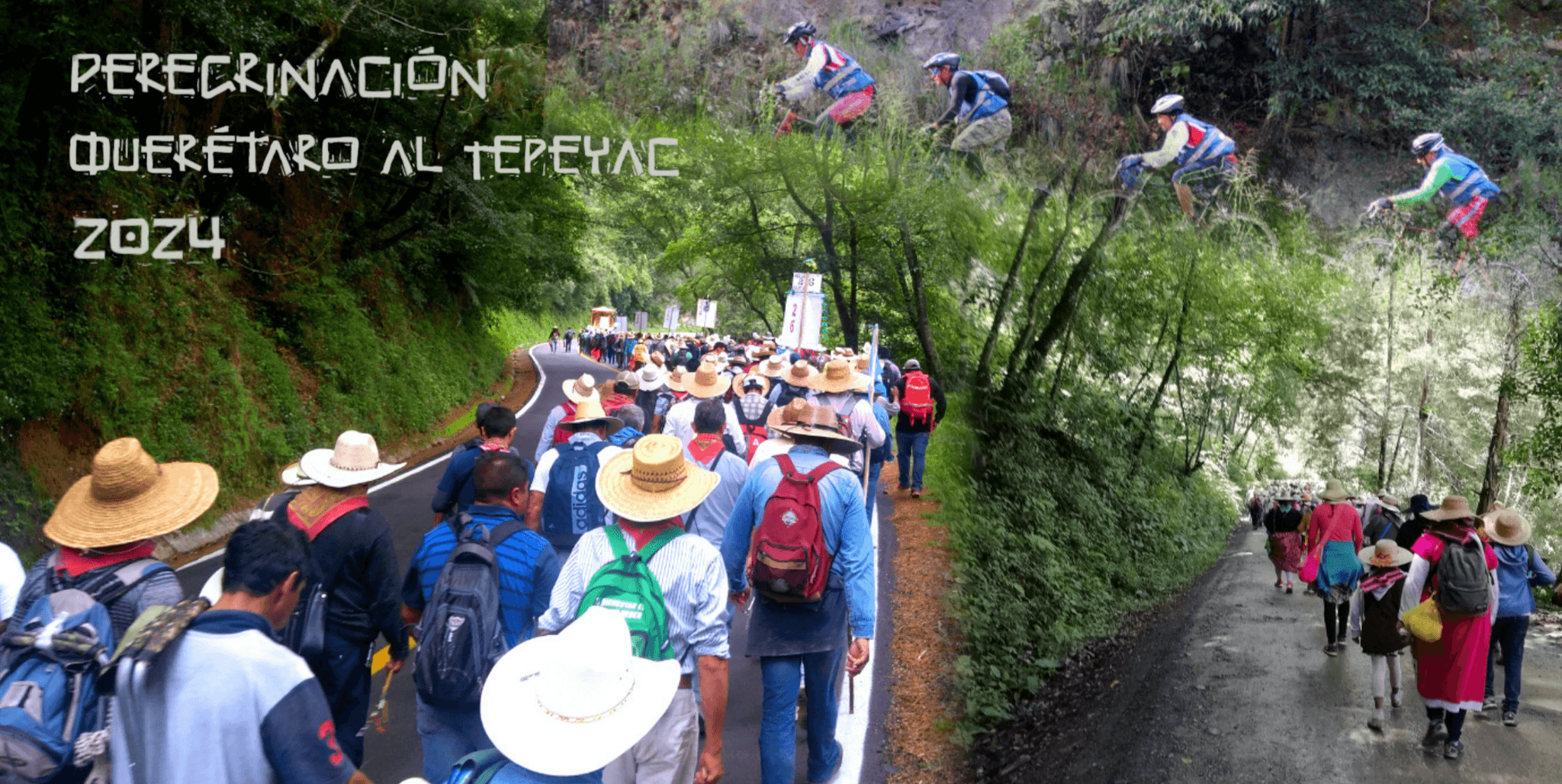 Peregrinos queretanos, a un Pie del Tepeyac