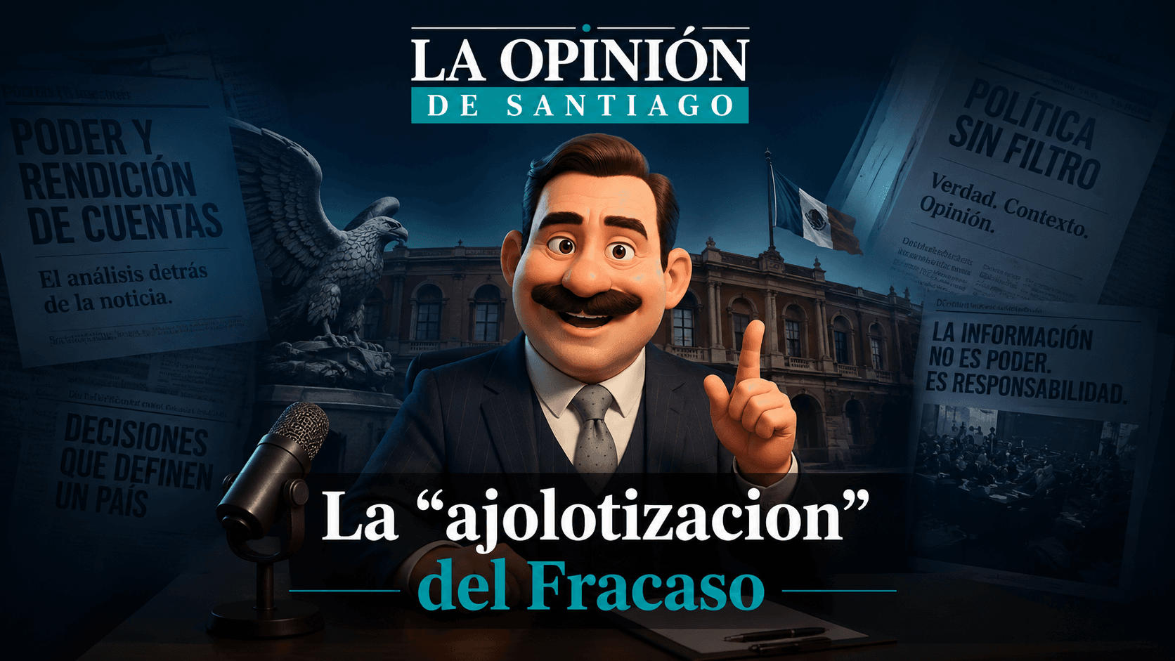 La "ajolotización" del fracaso: Entre el maquillaje del AICM y el portazo de Banxico
