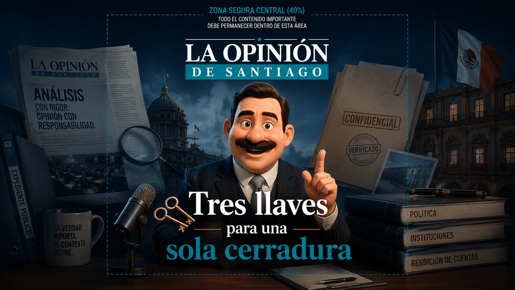 Tres llaves para una sola cerradura
