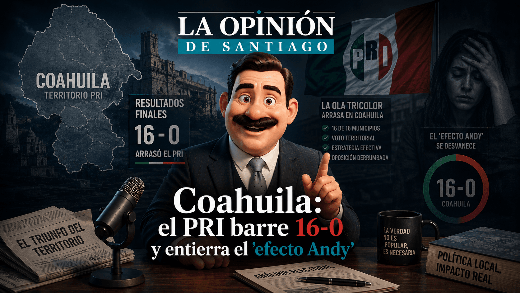 Coahuila: el PRI barre 16-0 y entierra el ‘efecto Andy’