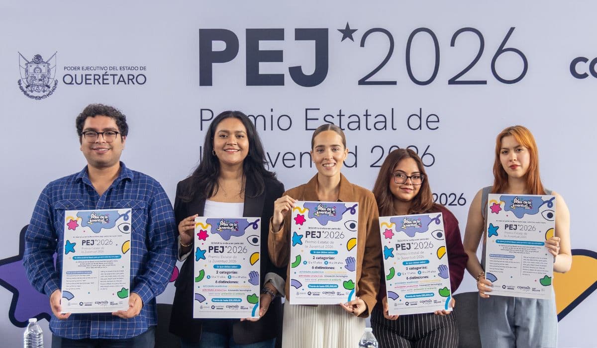 Abren convocatoria para el Premio Estatal de la Juventud Querétaro 2026