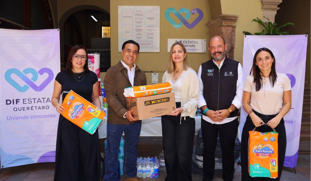 Reúne DIF Estatal Querétaro 17.5 toneladas de ayuda humanitaria para damnificados de Venezuela